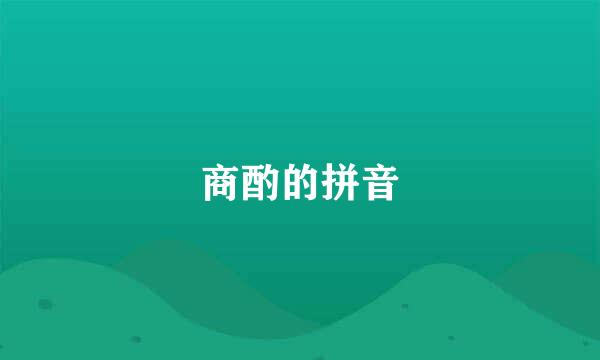 商酌的拼音