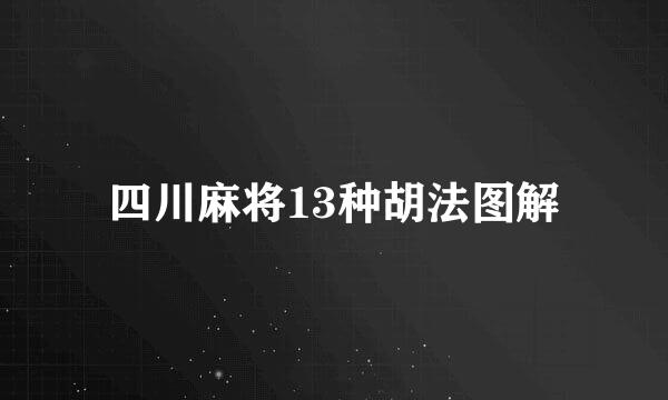 四川麻将13种胡法图解