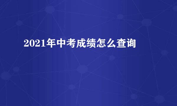 2021年中考成绩怎么查询