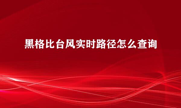 黑格比台风实时路径怎么查询