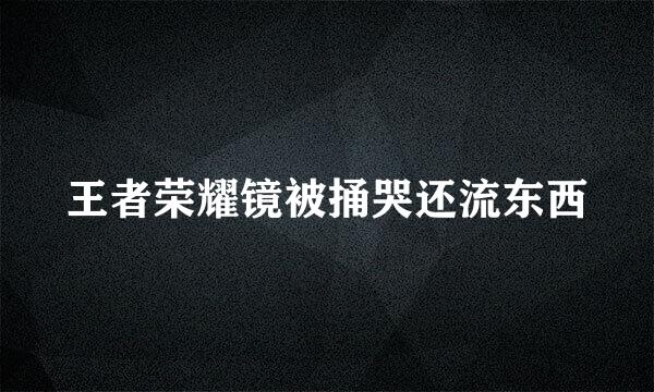 王者荣耀镜被捅哭还流东西