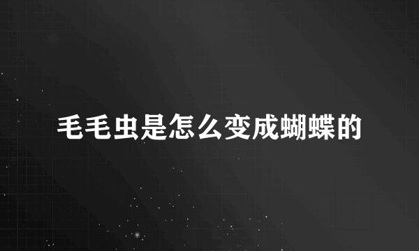 毛毛虫是怎么变成蝴蝶的