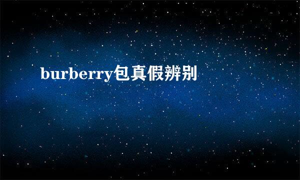 burberry包真假辨别