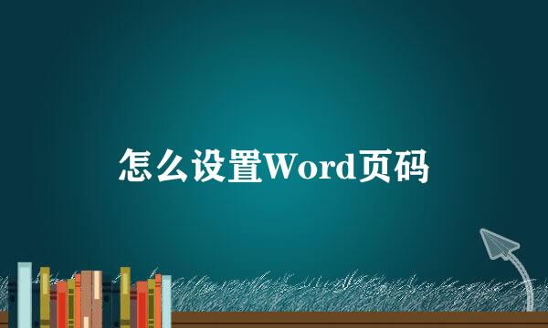 怎么设置Word页码