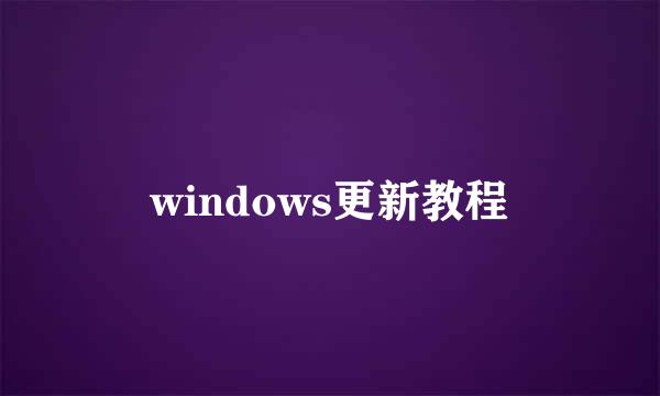 windows更新教程