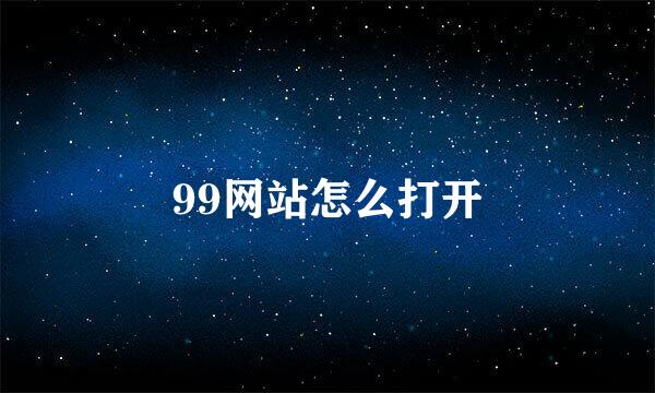 99网站怎么打开