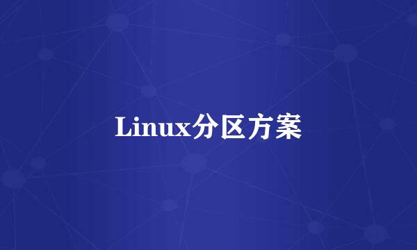 Linux分区方案