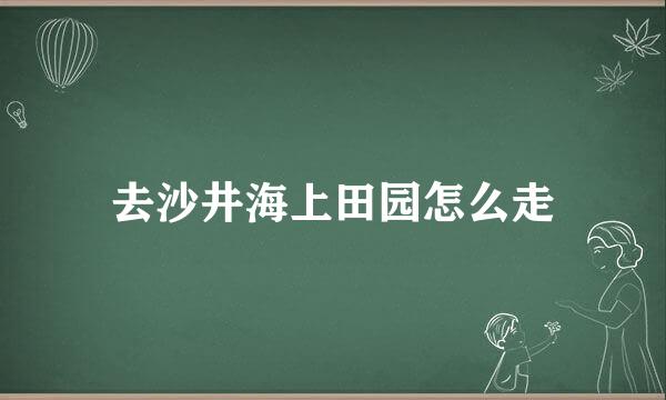 去沙井海上田园怎么走