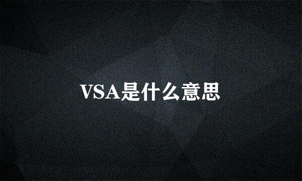 VSA是什么意思