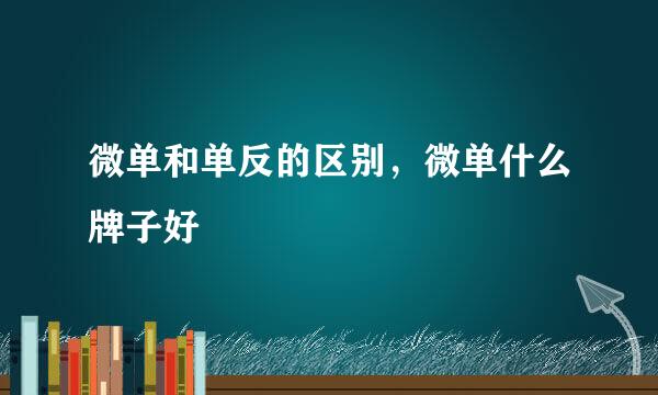 微单和单反的区别，微单什么牌子好