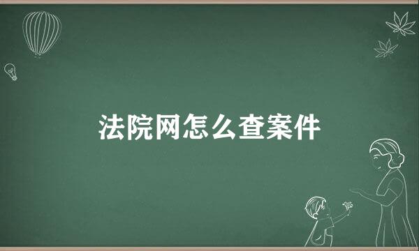 法院网怎么查案件