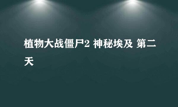 植物大战僵尸2 神秘埃及 第二天