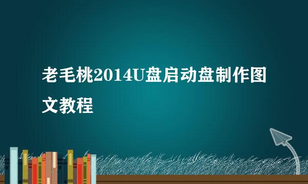 老毛桃2014U盘启动盘制作图文教程