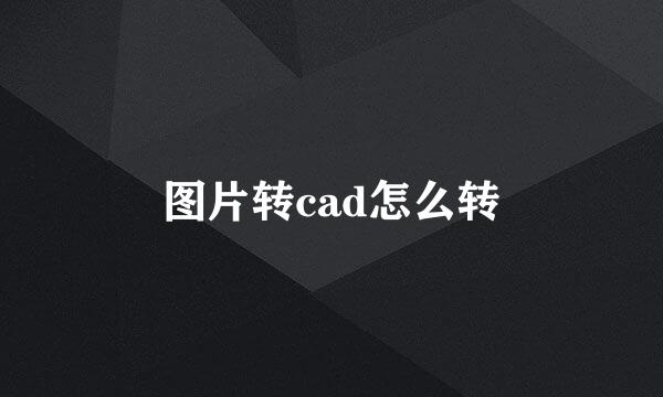 图片转cad怎么转