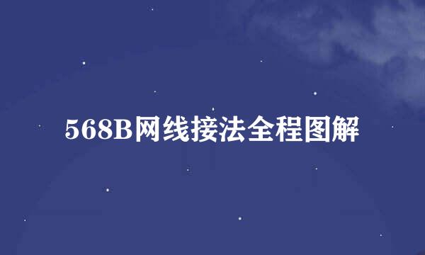 568B网线接法全程图解