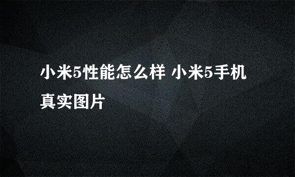 小米5性能怎么样 小米5手机真实图片