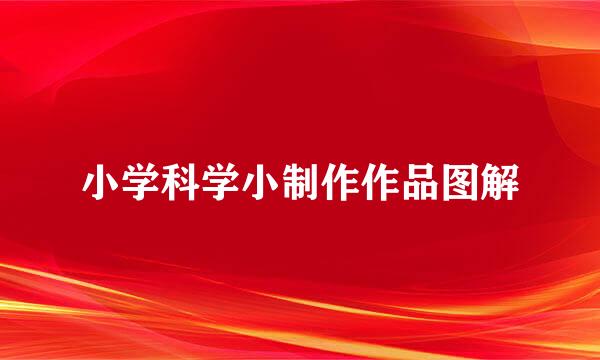 小学科学小制作作品图解