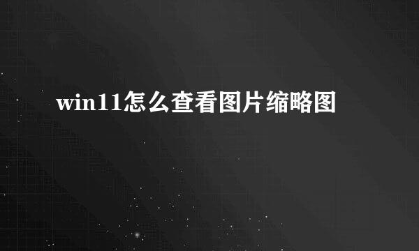 win11怎么查看图片缩略图