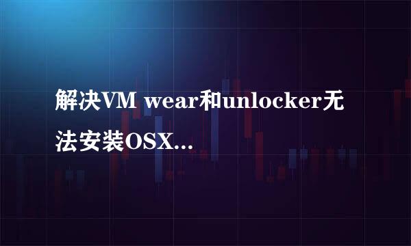 解决VM wear和unlocker无法安装OSX虚拟机的问题