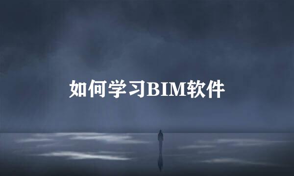 如何学习BIM软件