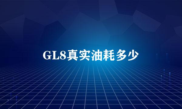 GL8真实油耗多少