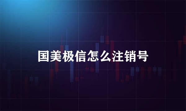 国美极信怎么注销号