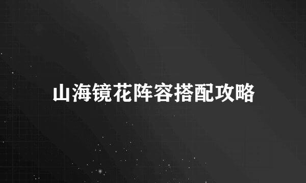 山海镜花阵容搭配攻略