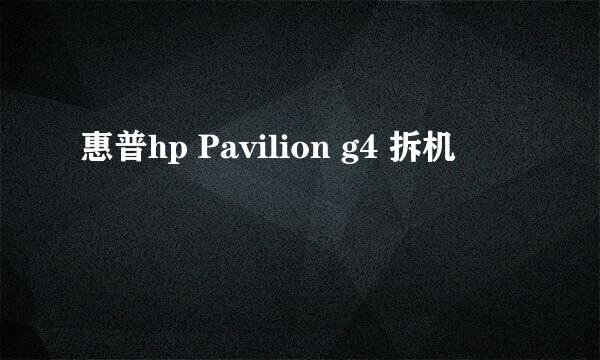 惠普hp Pavilion g4 拆机