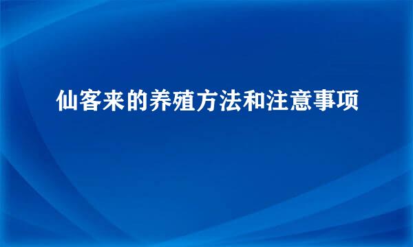 仙客来的养殖方法和注意事项