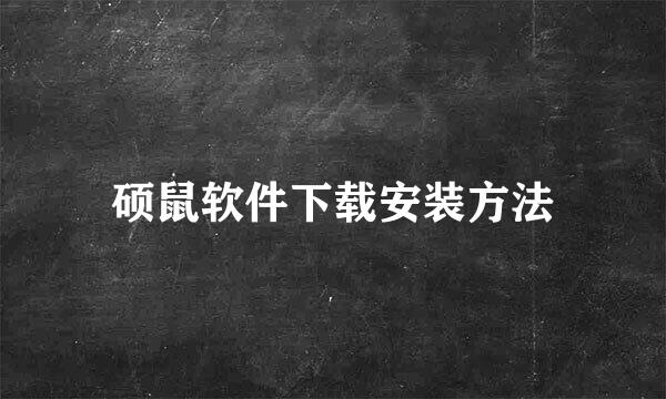 硕鼠软件下载安装方法