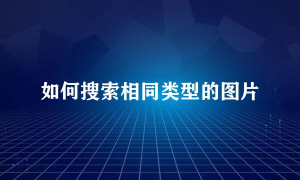 如何搜索相同类型的图片