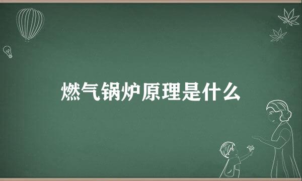 燃气锅炉原理是什么