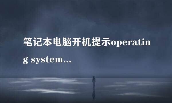 笔记本电脑开机提示operating system not found