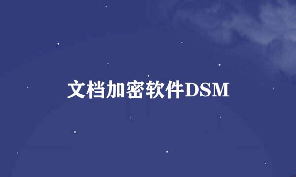 文档加密软件DSM