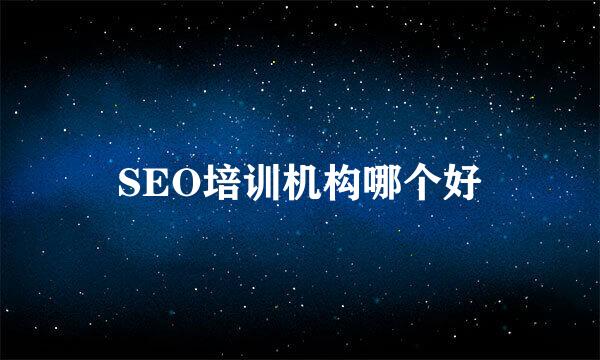 SEO培训机构哪个好