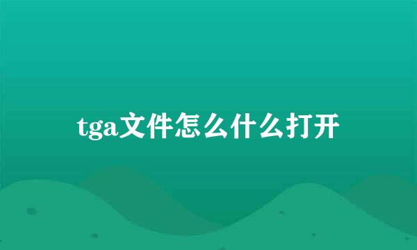 tga文件怎么什么打开