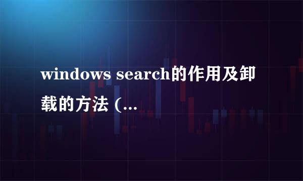 windows search的作用及卸载的方法 (KB940157)