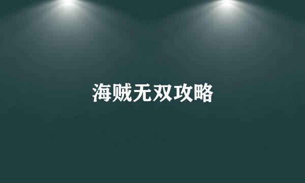 海贼无双攻略