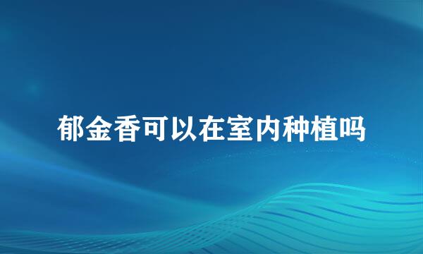 郁金香可以在室内种植吗