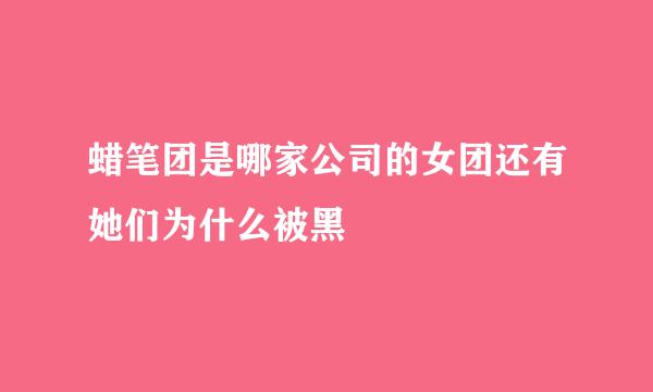 蜡笔团是哪家公司的女团还有她们为什么被黑