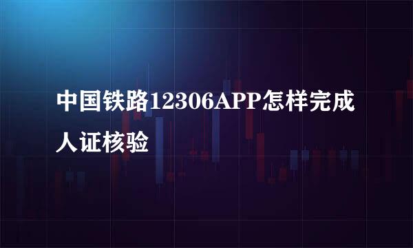 中国铁路12306APP怎样完成人证核验