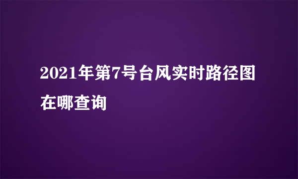 2021年第7号台风实时路径图在哪查询