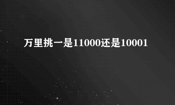 万里挑一是11000还是10001