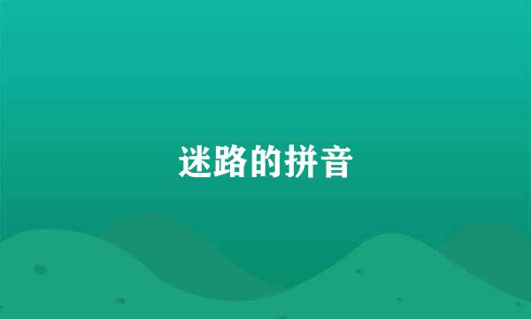 迷路的拼音