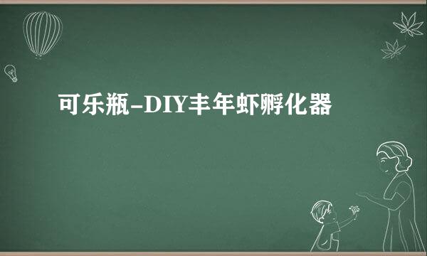 可乐瓶-DIY丰年虾孵化器