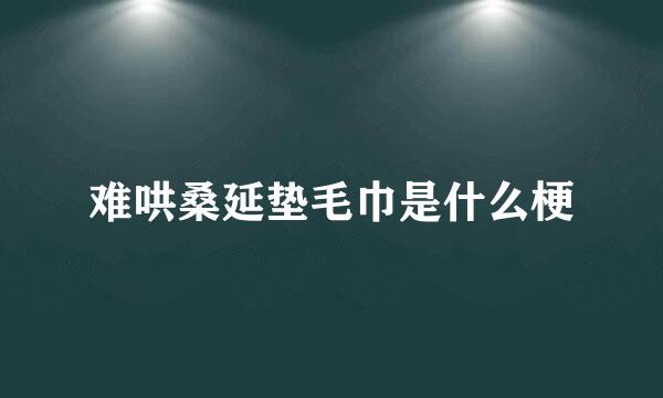 难哄桑延垫毛巾是什么梗