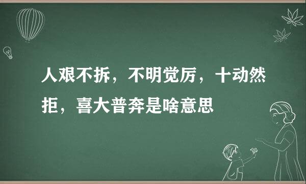 人艰不拆，不明觉厉，十动然拒，喜大普奔是啥意思