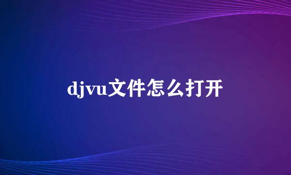 djvu文件怎么打开