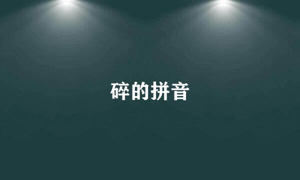 碎的拼音