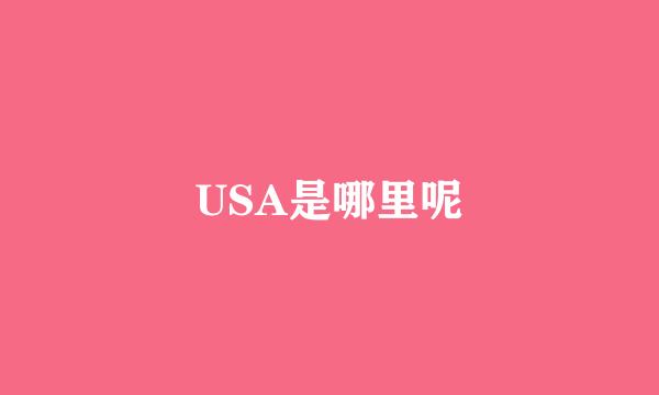 USA是哪里呢